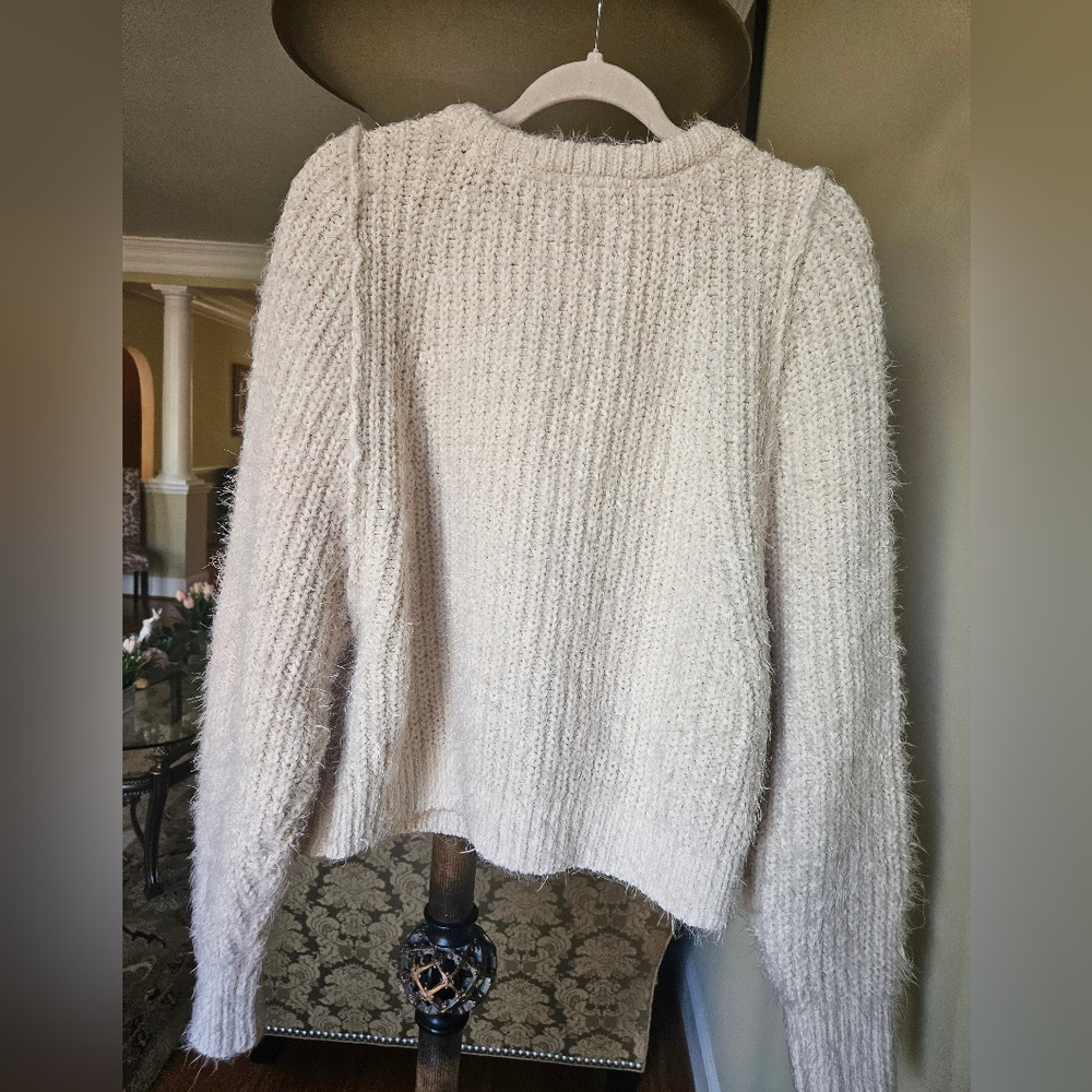 Free People chunky cream dubetti sweater - Picture 9 of 13